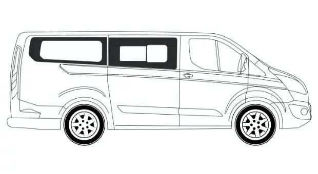 Ford Custom Schiebefenster R